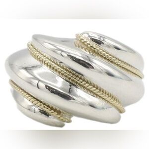 Tiffany & Co. Silver Bracelet with Gold Accents